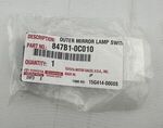 847B10C010 - Body: Mirror Switch for Toyota Image