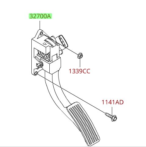 327003E400 - : Pedal Travel Sensor for Kia Image