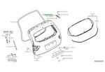 904003KA0A - : 90410N IN IMAGE - RIGHT Hinge for Nissan Image
