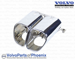 30793906 - : Volvo 2007-2014 XC90 Exhaust Tip End Pipes - Duo Style for Volvo Image