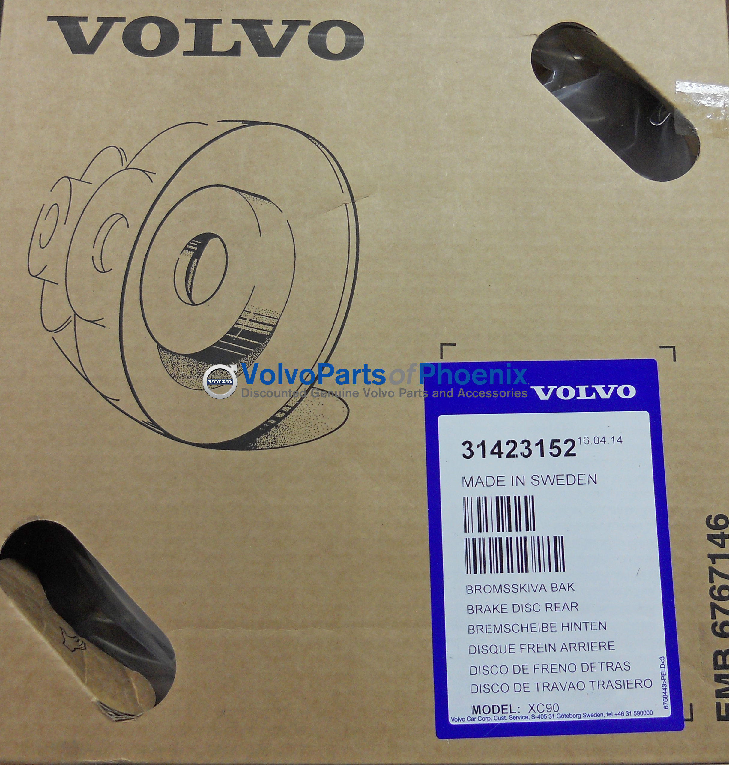 31471824 - : Disc Brake Rotor for Volvo Image