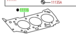 111160P030 - : OEM Head Gasket (LH) Bank 2 for Toyota: Avalon, Camry, Highlander, Sienna, Tacoma Image