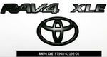 PT9484219202 - : Exterior Emblem Blackout Overlay, XLE (Toyota Rav4) Genuine Toyota Accessory -New- for Toyota: RAV4 Image