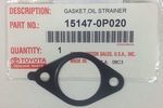 151470P020 - : Engine Oil Pump Pickup Tube Gasket for Toyota: Avalon, Camry, Highlander, RAV4, Sienna, Venza Image