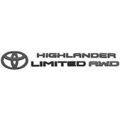 PT9484820602 - Exterior: Blackout Emblem Overlays - Limited/AWD Model for Toyota: Highlander Image