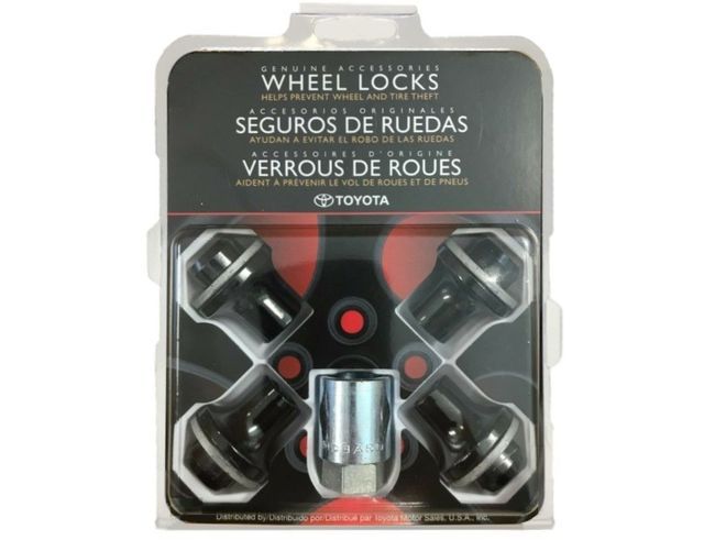 PT2763423102 - Wheels: Wheel Locks, Black for Toyota: Grand Highlander, Sequoia, Tacoma, Tundra Image