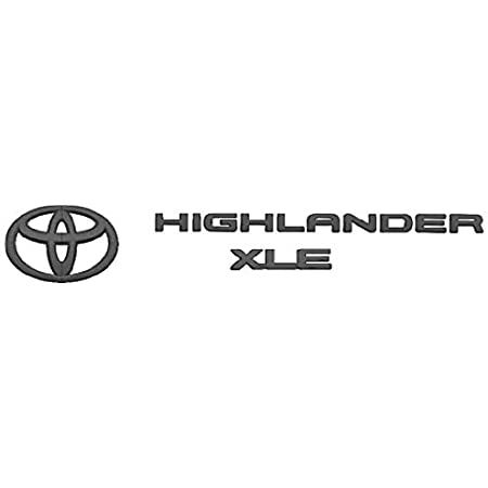 PT9484820102 - Exterior: Blackout Emblem Overlays - Xle Model for Toyota: Highlander Image