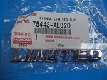 75443AE020 - Body: Nameplate for Toyota Image