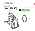 2227170070 - : OEM Throttle Body O-Ring/Gasket for Toyota: Sequoia, Tundra Image