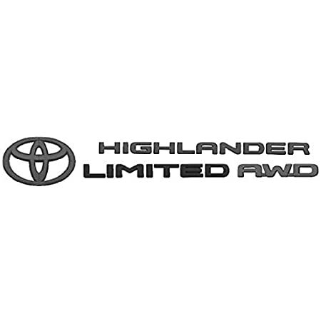 PT9484820602 - Exterior: Blackout Emblem Overlays - Limited\\/Awd Model for Toyota: Highlander Image