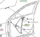 698010C041 - Body: Window Regulator for Toyota: Sequoia, Tundra Image