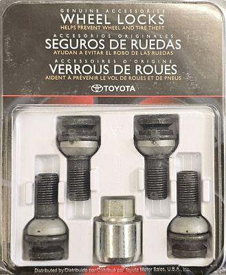 PT2764823002 - Wheels: Wheel Bolt Locks - Black for Toyota: bZ4X, Crown Image