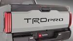 PT9483422102 - : TRD Pro Reflective Bed Lettering - Matte Black for Toyota Image