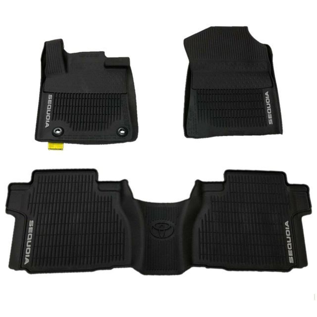 PT9080C16102 - Interior: Sequoia Tub Style All Weather Mats Black for Toyota: Sequoia Image