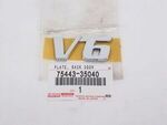 7544335040 - Body: Nameplate for Toyota Image