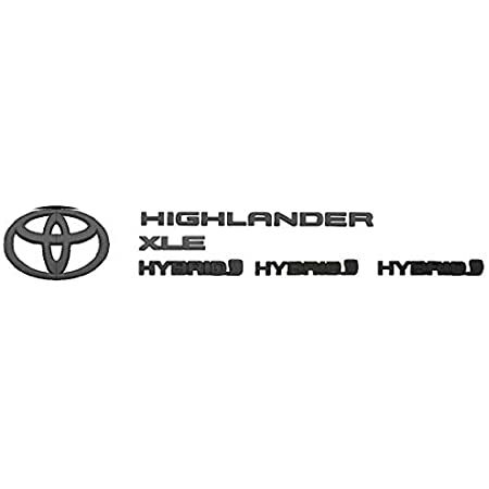 PT9484820B02 - Exterior: Blackout Emblem Overlays - XLE for Toyota: Highlander Image