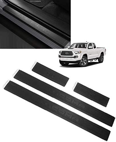 PT7473520002 - Interior: Door Sill Protector, Black, Tacoma Logo, Crew Cab Toyota Tacoma (Genuine Toyota Accessory) OEM / New for Toyota: Tacoma Image
