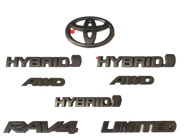 PT9484219902 - Exterior: Exterior Emblem Overlay, Black for Toyota: RAV4 Image