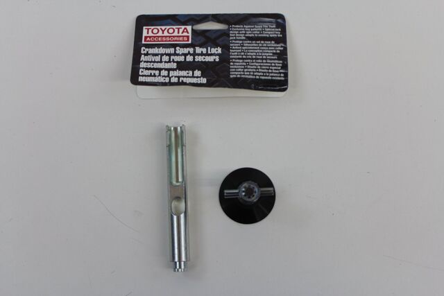 PT27634071 - Exterior: Spare Tire Lock, Toyota Tacoma (Genuine Toyota Accessory) OEM - New for Toyota: Tacoma, Tundra Image