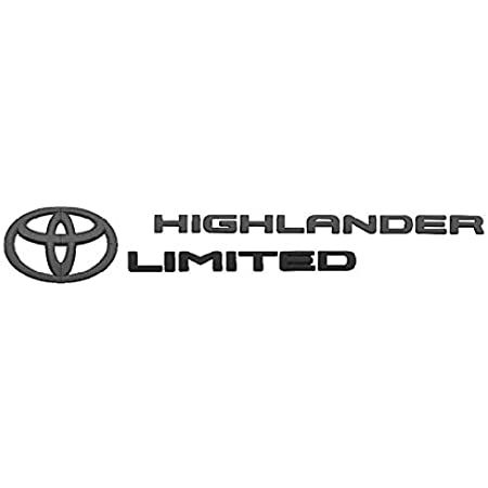 PT9484820502 - Exterior: Blackout Emblem Overlays - Limited Model for Toyota: Highlander Image