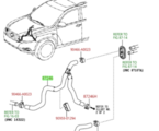 872090E090 - HVAC: HVAC Heater Hose for Toyota: Highlander Image