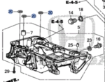 91301RNAA01 - Engine: Engine Oil Pan Gasket for Honda: Accord, Civic, CR-V, HR-V Image