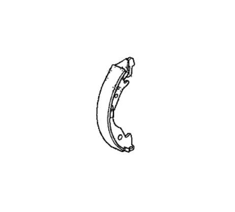 43153SNAA03 - : Brake Shoes, Sold Individually for Honda: Civic, Fit, Insight Image