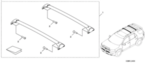 8L043BM100 - Hauling: Crossbars for Honda Image