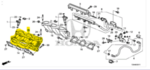 17050RYEA00 - Fuel System: Intake Manifold for Honda: Accord, Accord Crosstour, Crosstour, Odyssey, Pilot, Ridgeline Image