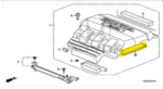 17141RN0A00 - : Engine Cover Insulator(No Cover) for Honda Image