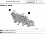 8P423BM100 - Interior: Seatback Protector for Honda Image