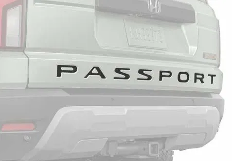 8F203BM100 - Exterior: Emblem - Passport - Gloss Black for Honda Image