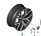 36118747235 - : Disc Wheel Light Alloy Jet B 36907112 for BMW Image