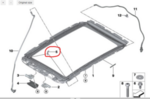 54108738812 - Body: Sunroof Frame Cover for BMW Image