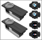 63312468386 - Exterior: 2015-2023 BMW - Led Door Light Projectors for BMW: 228i, 230i, 320i, 328d, 328i, 330e, 330i, 330i GT xDrive, 340i, 340i GT xDrive, 428i, 430i, 435i, 440i, 528i, 530i, 535d, 535i, 535i GT, 540i, 550i, 550i GT xDrive, 640i, 640i Gran Coupe, 650i, 650i Gran Coupe, 740i, 740Li, 750i, 750Li, 760Li, 840i, Alpina B6 xDrive Gran Coupe, Alpina B7, M2, M235i, M240i, M3, M4, M5, M550i xDrive, M6, M6 Gran Coupe, M760i xDrive, M8, X1, X2, X3, X4, X5, X6, X7, Z4 Image