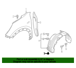 Fender Liner Retainer - Kia (86590-28000)