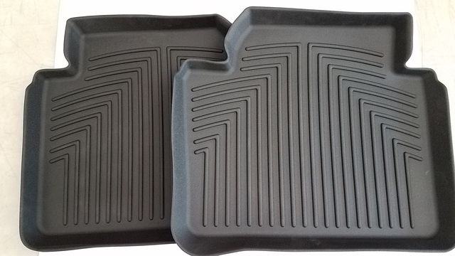 82112317869 - Interior: All Weather Rubber Floor Liners, Rear for BMW: 320i, 320i xDrive, 328d, 328d xDrive, 328i, 328i xDrive, 330e, 330i, 330i xDrive, 335i, 335i xDrive, 340i, 340i xDrive Image