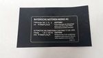64506985512 - Body: Info Label for BMW: 325i, 325xi, 328i, 328i xDrive, 328xi, 330i, 330xi, 335d, 335i, 335i xDrive, 335xi, M3 Image