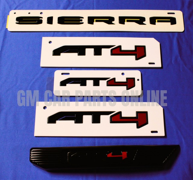 86532078 - : Sierra AT4 Emblems - Black for GM Image