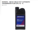 19418016 - : FFL-4 ACDelco Automatic Transmission Fluid - 1qt for GM Image