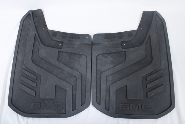84944143 - : Rear Flat Splash Guards - Black With Gmc Logo for GM Image