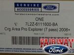 7L2Z6111600BA - : 2007 thru 2010 Explorer 7-pass OEM Ford Black Rubber Cargo Area Protector Mat Liner for Ford: Explorer Image
