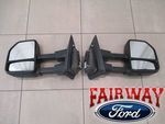 JL3Z17696AA - : 15 thru 20 F-150 OEM Genuine Ford ALL Manual Telescopic Trailer Tow Mirrors PAIR for Ford: F-150 Image
