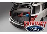 BB5Z6111600AA - : 11 thru 18 Explorer OEM Genuine Ford Black Cargo Area Protector Mat Liner w Logo for Ford: Explorer Image