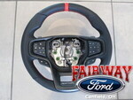 N2DZ3600DA - : Bronco OEM Ford Leather Red Heated Steering Wheel RAPTOR Paddle Shift for Ford Image