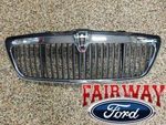2C5Z8200AA - : 2003 &amp; 2004 Lincoln Aviator OEM Genuine Ford Parts Chrome Grill Grille w/Emblem for Ford Image