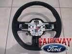 FR3Z3600AC - : 15 thru 17 Mustang OEM Ford Black Alcantara Suede Steering Wheel Shelby GT350 for Ford: Mustang Image