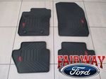 EE8Z5413300AA - Interior: 14 thru 19 Fiesta ST OEM Genuine Ford Black &amp; Red All-Weather Floor Mat Set 4-pc for Ford: Fiesta Image