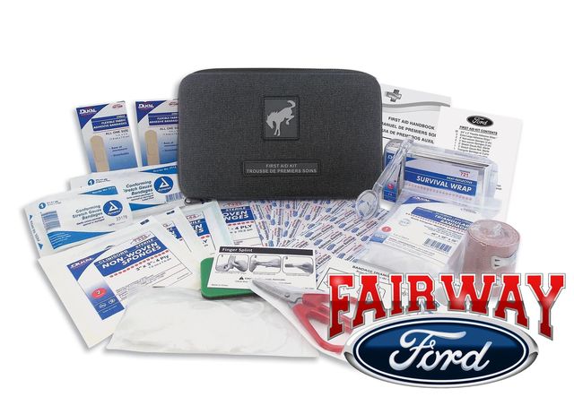 VM1PZ19F515H - Interior: Bronco Sport OEM Ford Compact First Aid Safety Kit with Bronco Logo for Ford: Bronco, Bronco Sport Image