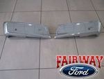 FL3Z17906BCP - : 15 thru 18 Ford F150 OEM Genuine Ford Rear Chrome Step Bumpers w/ Prox Sensors for Ford Image